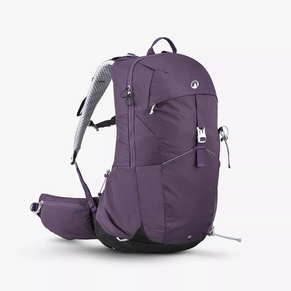 DARK AUBERGINE 25 L Ventilated Hiking Backpack, MH500, No Color, large image number 1