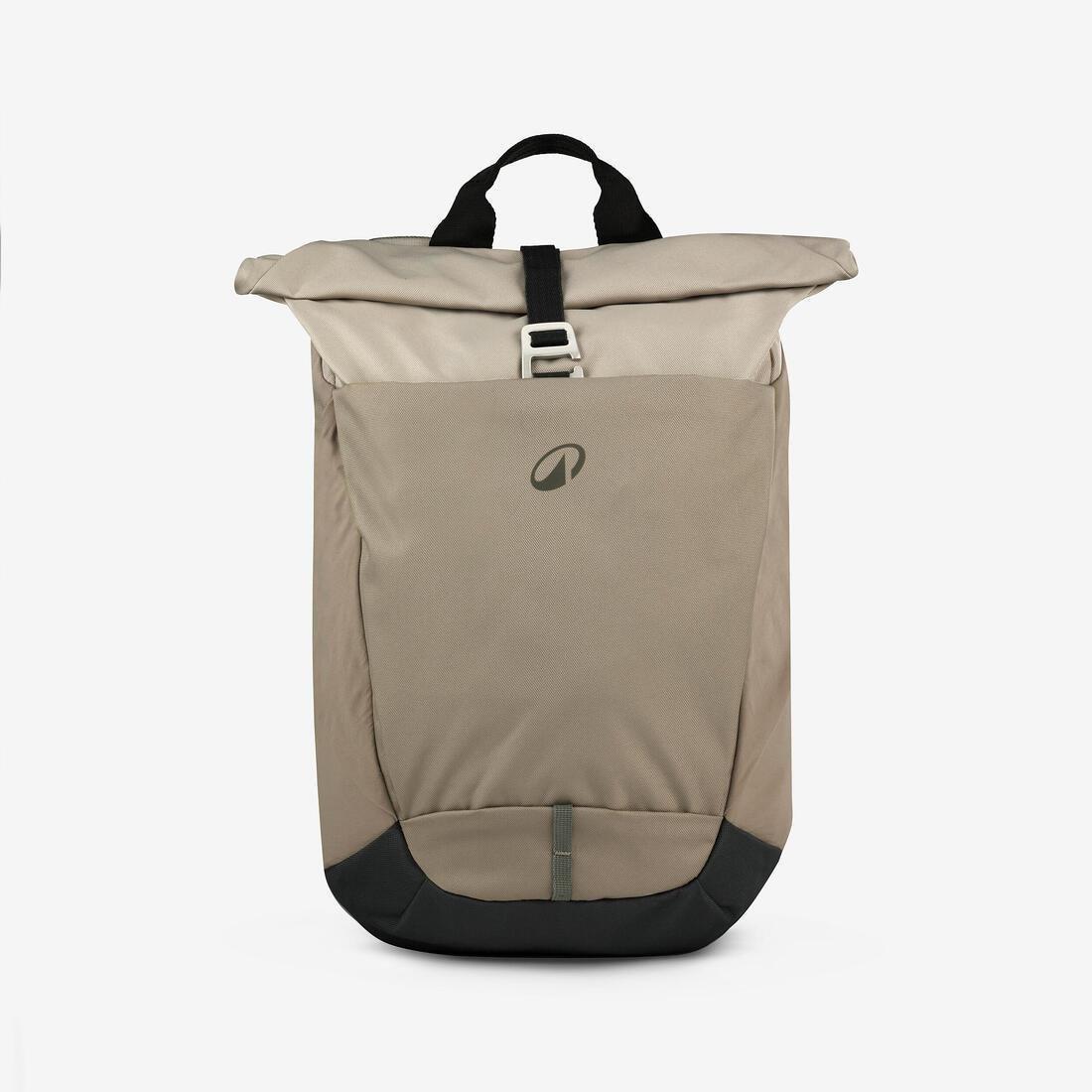 Hiking backpack 16+4 L - Escape 500 Rolltop, Beige, No Color, large image number 9