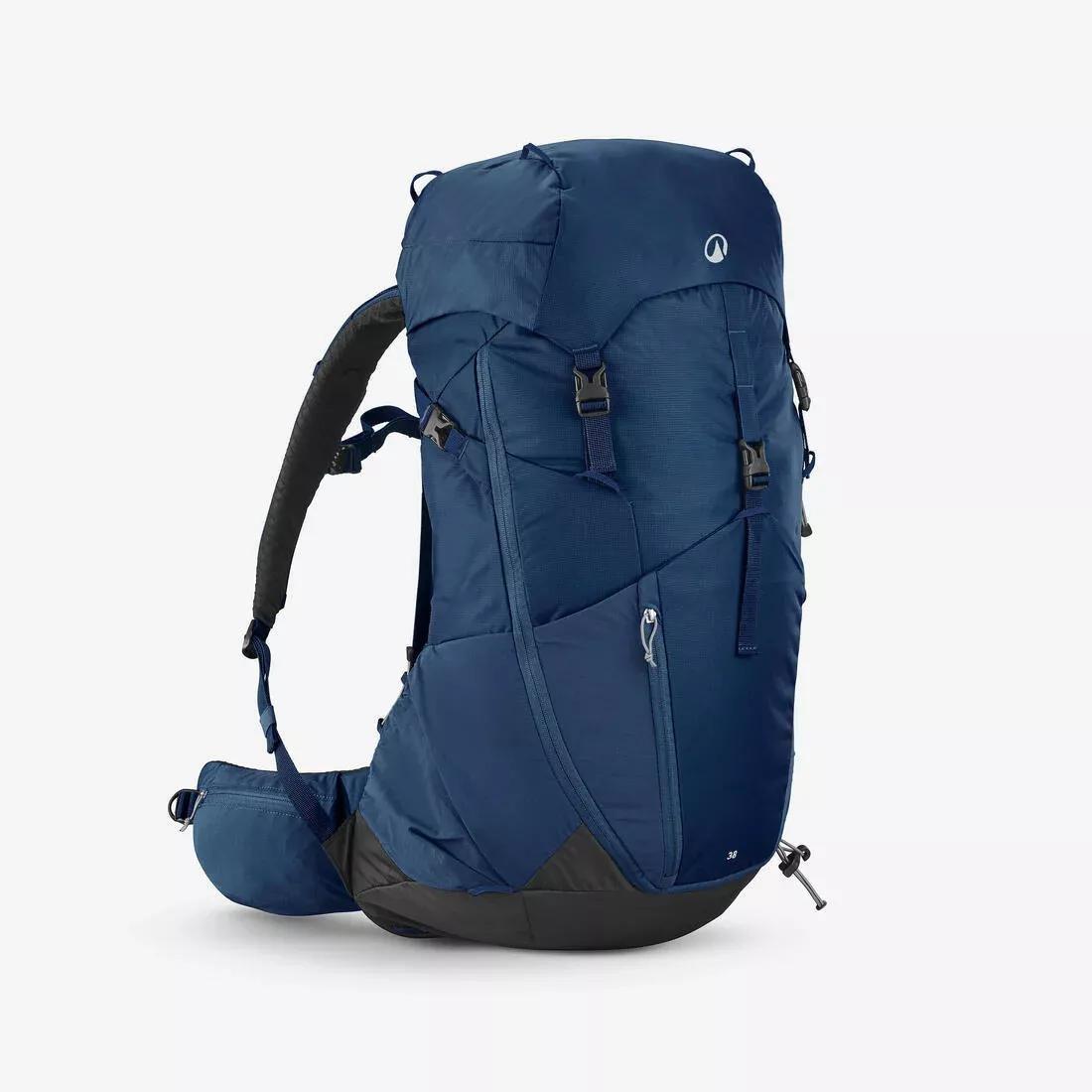 38 L Hiking Backpack - MH500, Brown, No Color, large image number 3