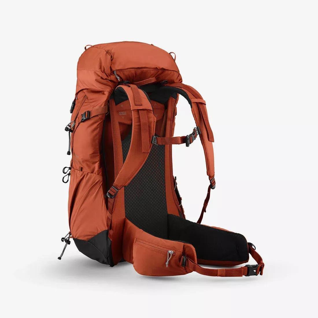 38 L Hiking Backpack - MH500, Brown, No Color, large image number 4