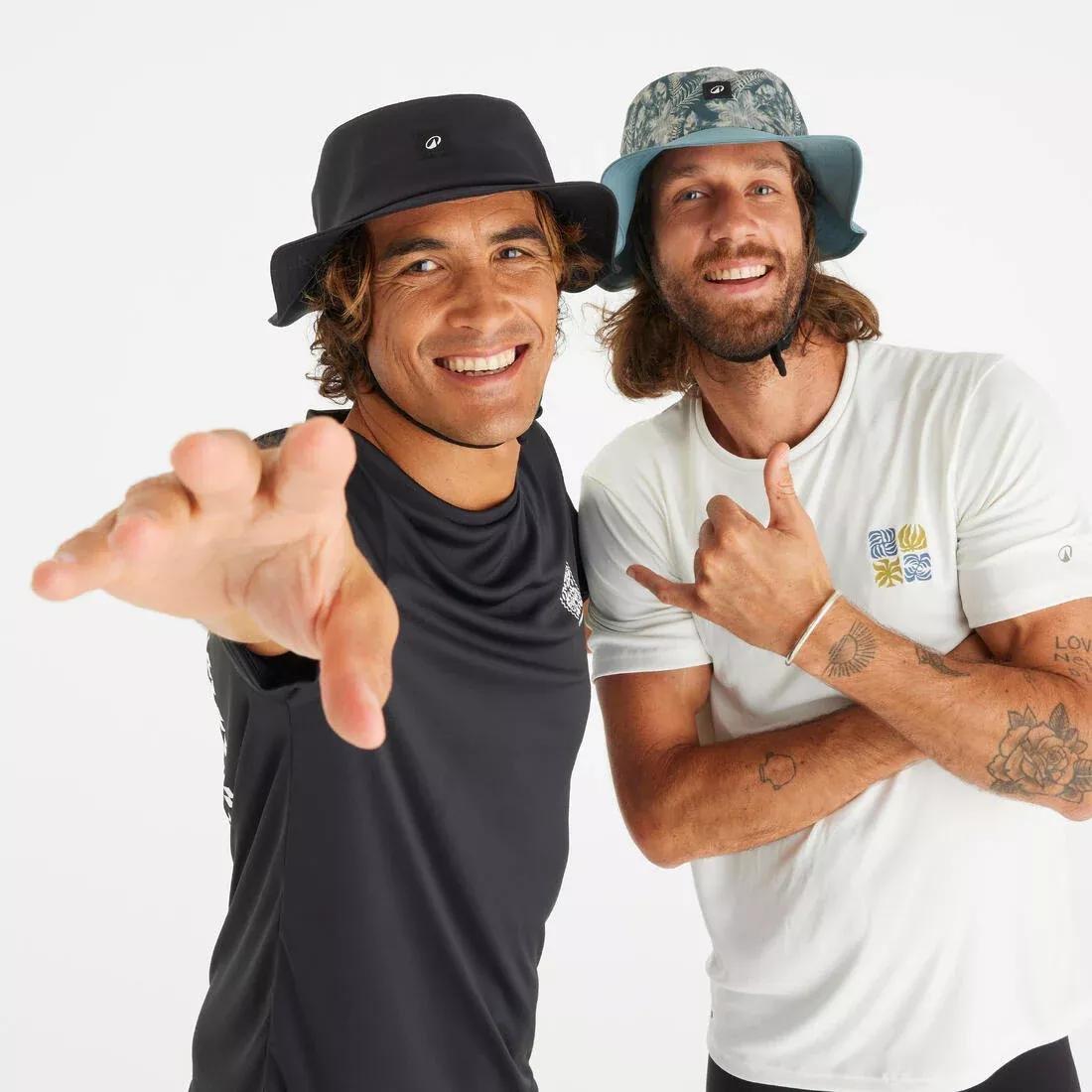 Adults surf hat - 500, Black, No Color, medium