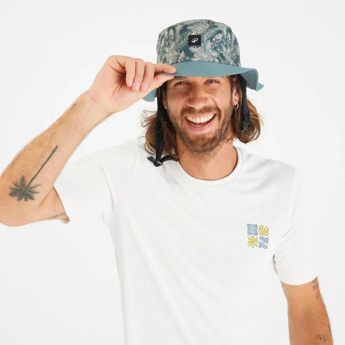 Adults surf hat - 500, Black, No Color, large image number 3