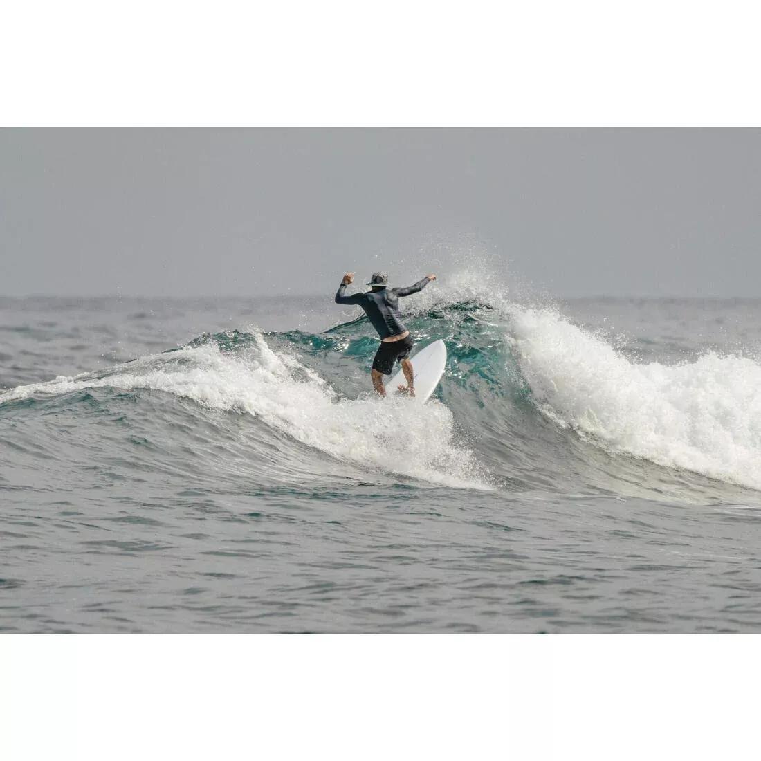 Adults surf hat - 500, Black, No Color, large image number 7