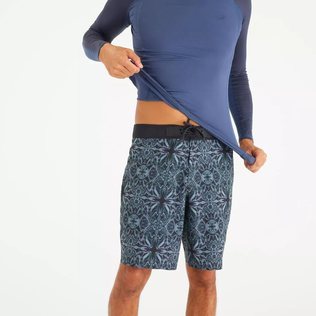 ASPHALT BLUE Men's anti-UV T-shirt long-sleeved - 500, No Color, large image number 5