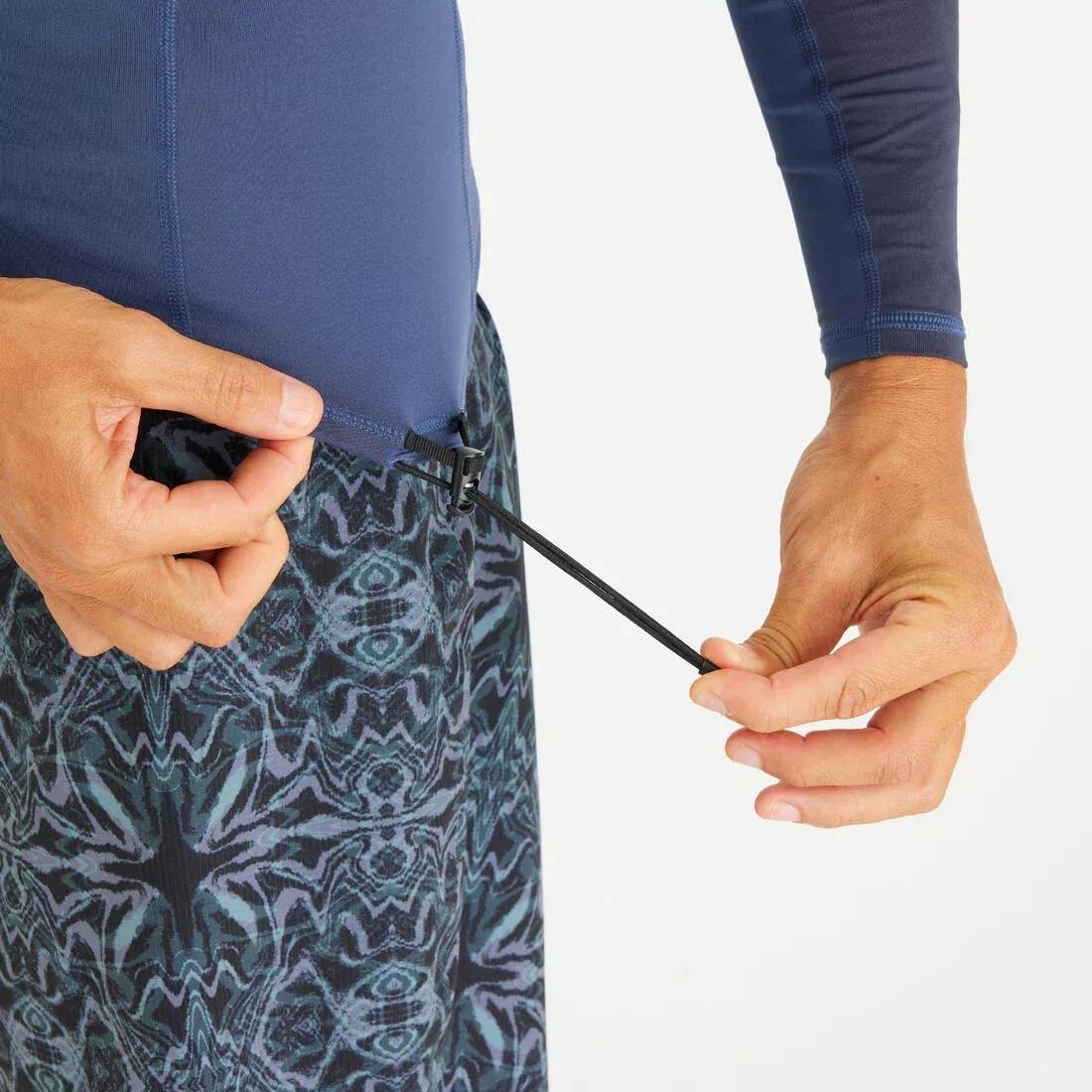 ASPHALT BLUE Men's anti-UV T-shirt long-sleeved - 500, No Color, large image number 6