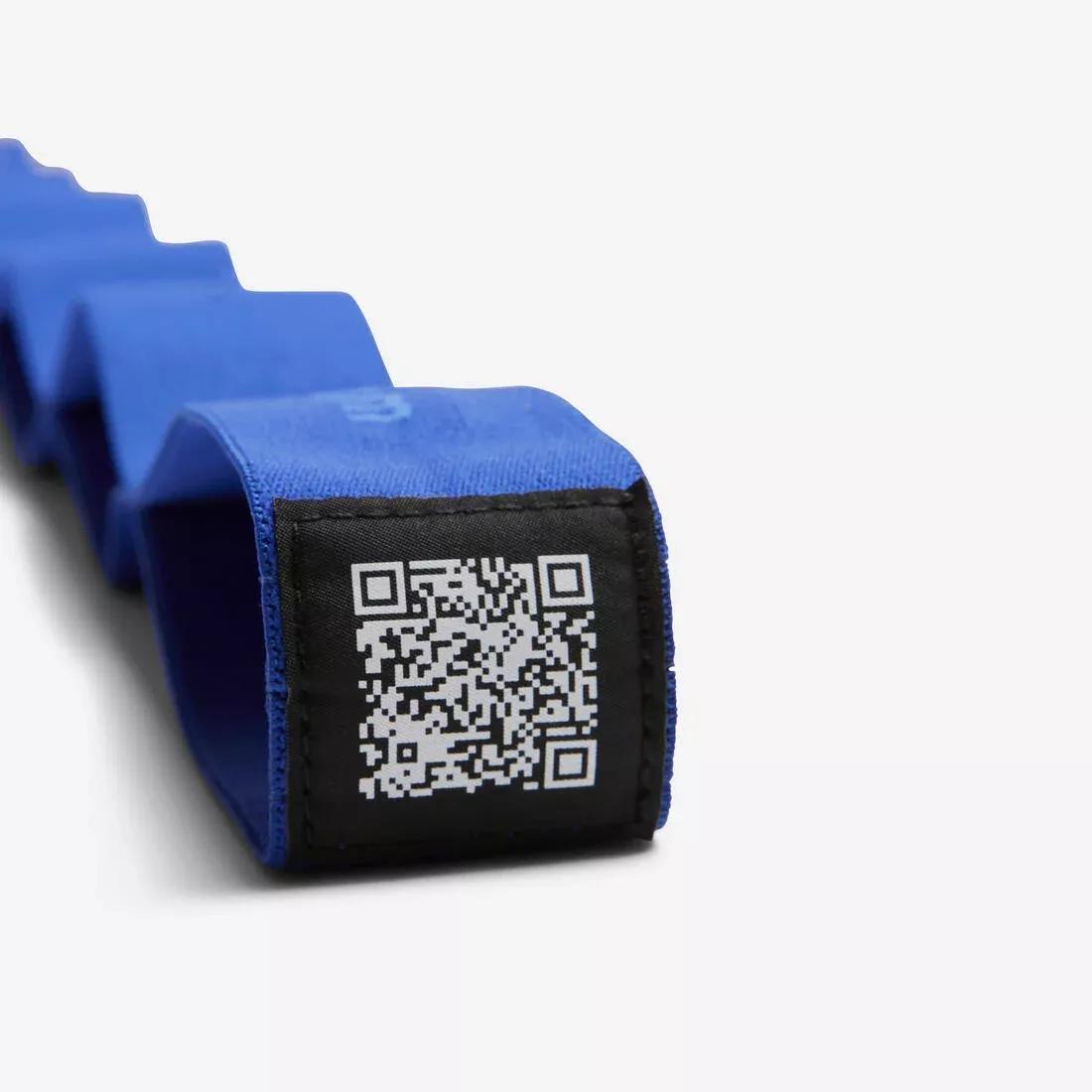 Fitness Medium-Resistance Fabric Band 10 Kg, Blue, No Color, large image number 5