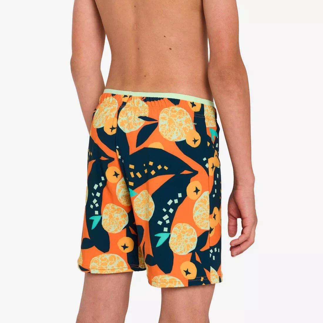 Kids Boys swimming long swim shorts - 100 Hotu, Blue, No Color, large image number 9