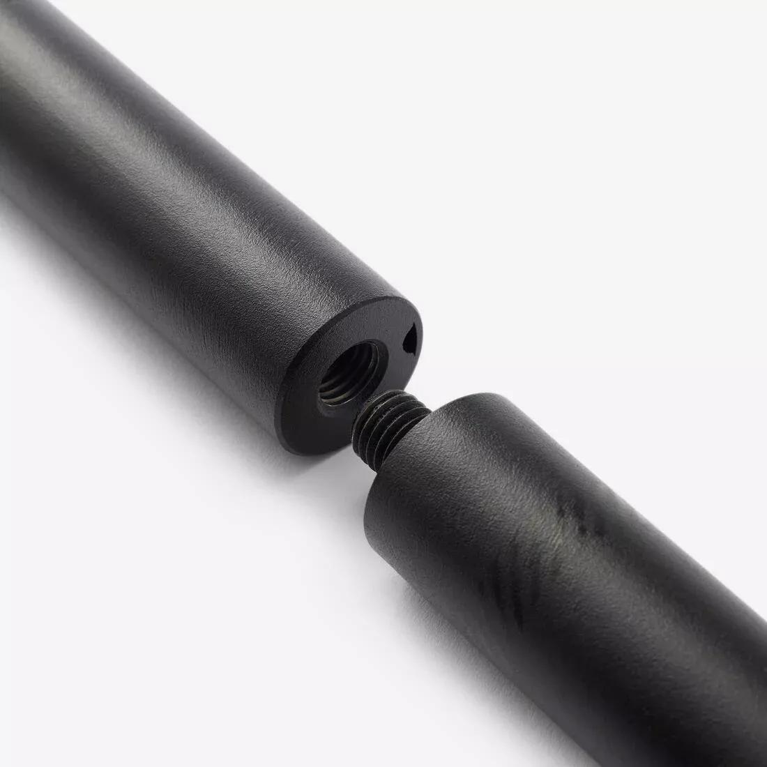 Strength Training Portable Bar with Two 10 kg Resistance Bands, Black, No Color, large image number 2