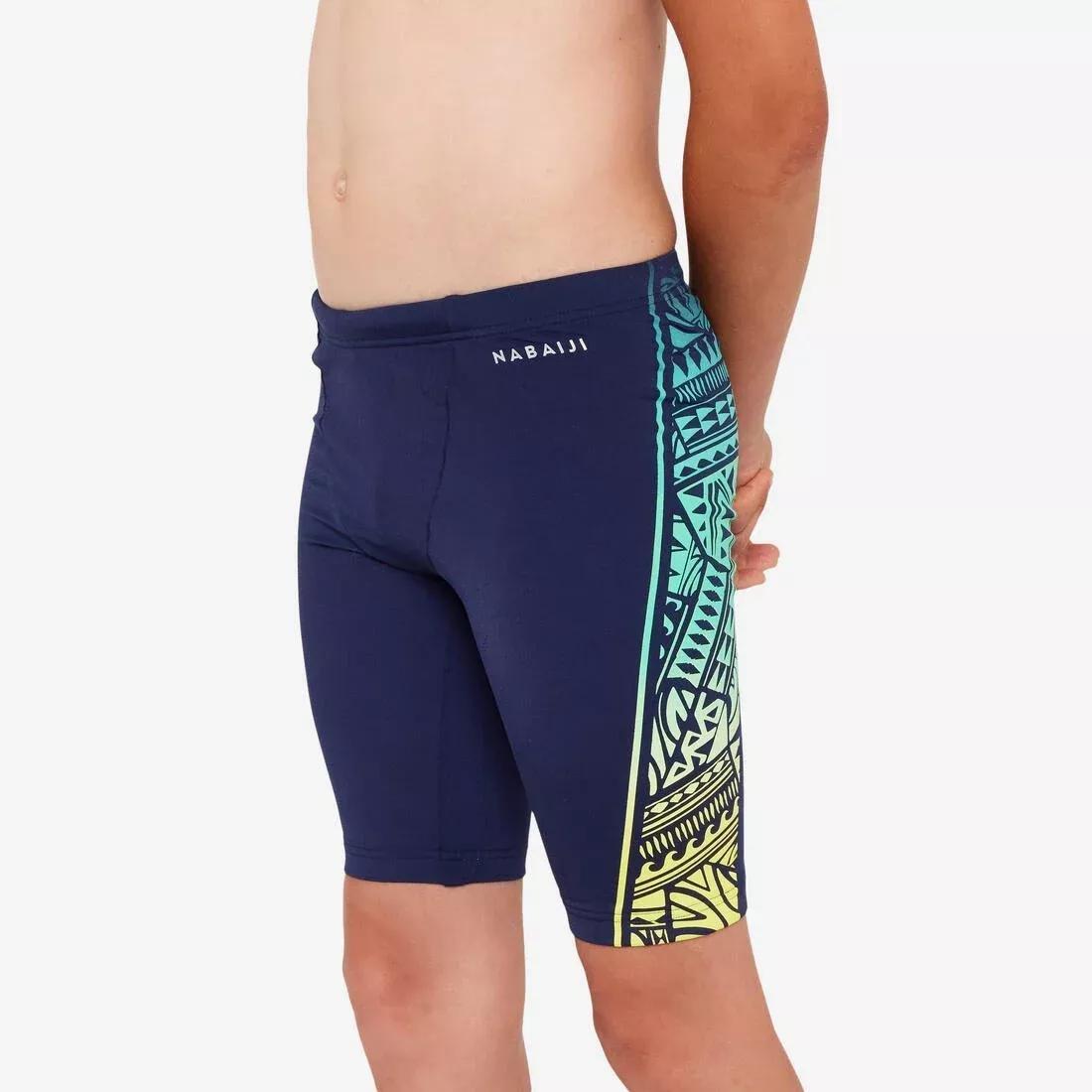 Kids Boys Swimming Jammer Fitib, Yellow, No Color, medium