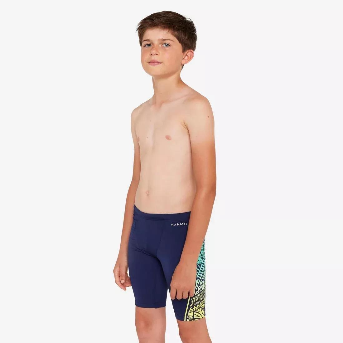 Kids Boys Swimming Jammer Fitib, Yellow, No Color, medium