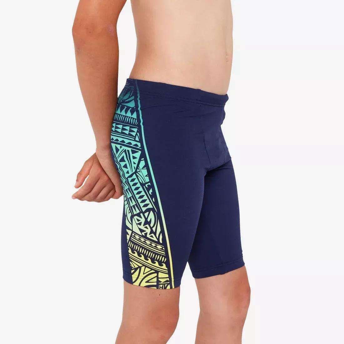 Kids Boys Swimming Jammer Fitib, Yellow, No Color, medium