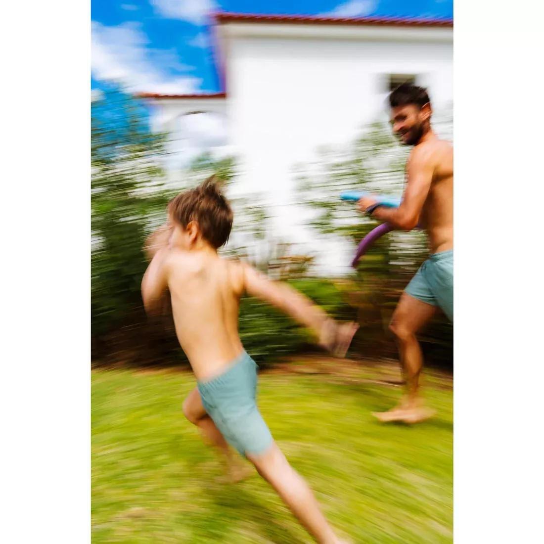 Kids Unisex swim shorts, khaki, No Color, large image number 7