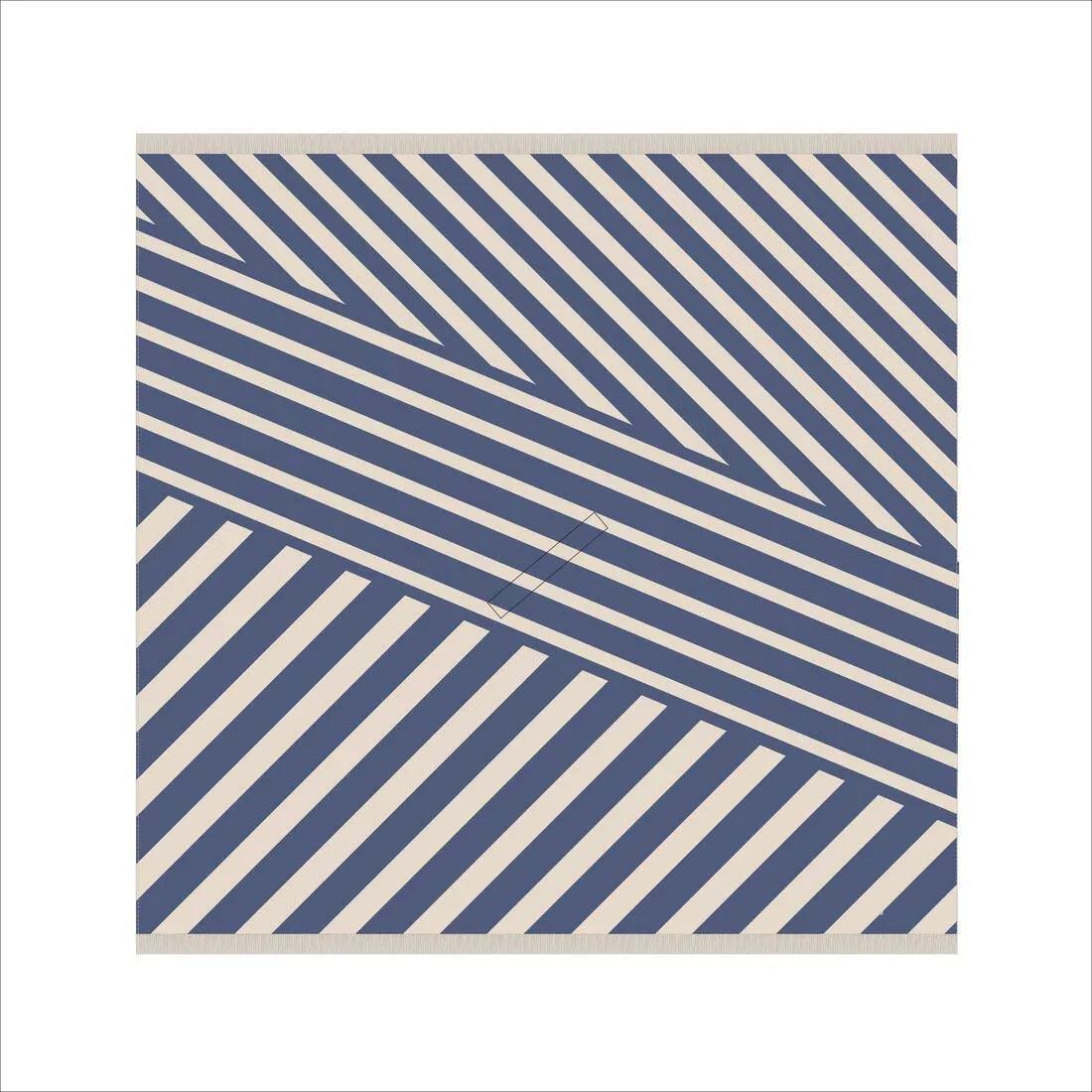 Poncho Beach Towel - 190 X 190 Cm, Blue, No Color, medium