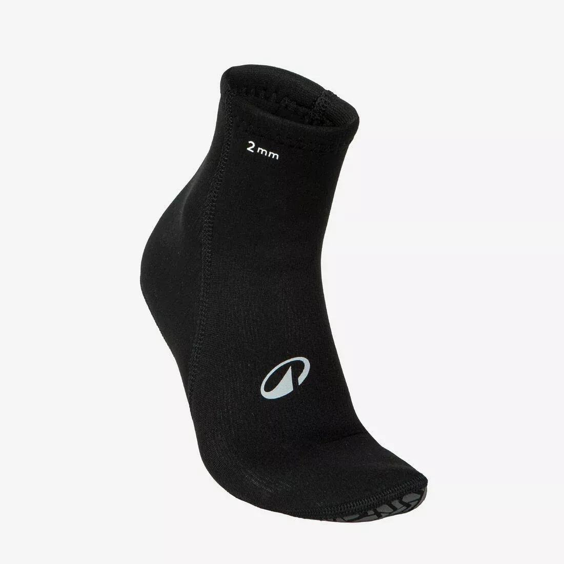 Diving foot pockets 2mm SCD, Black, No Color, large image number 0