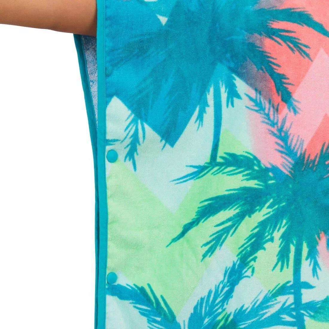 MULTI-COLOUR Kids' Surf Poncho 500 (110 to 135 cm) - Surfy, No Color, medium