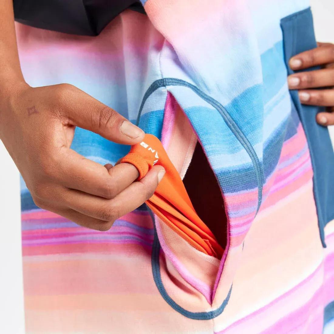 KHAKI Adult Surf Poncho from 150 cm - 500 Sunset, No Color, large image number 5