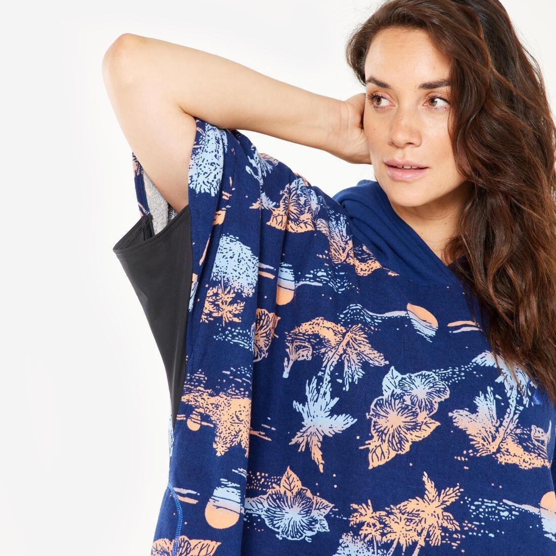 Adults Surf Beach Poncho >150 cm - 500 Sunset, Blue, No Color, large image number 9