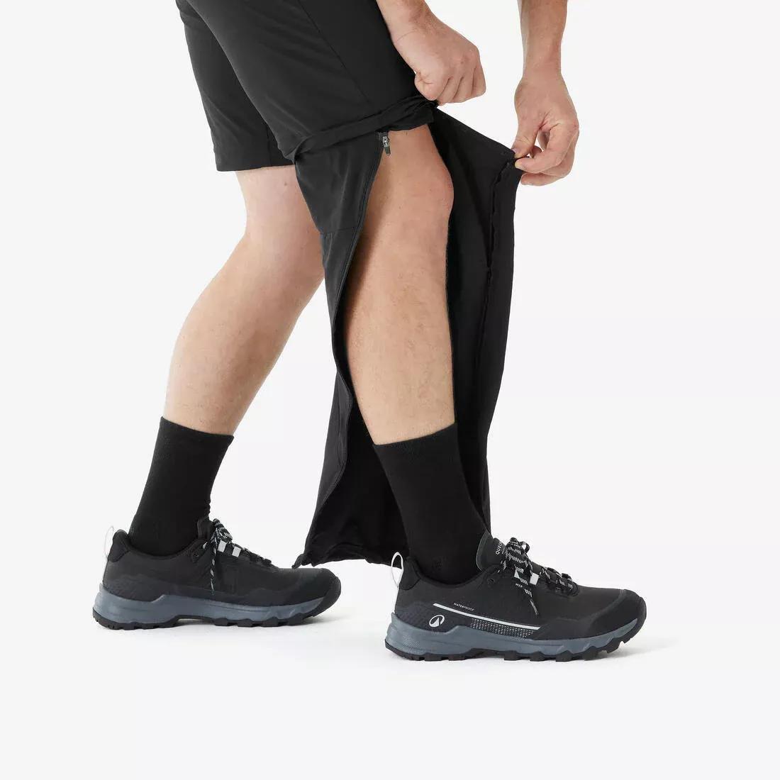 Men Modular Hiking Trousers - MH500, Black, No Color, large image number 10