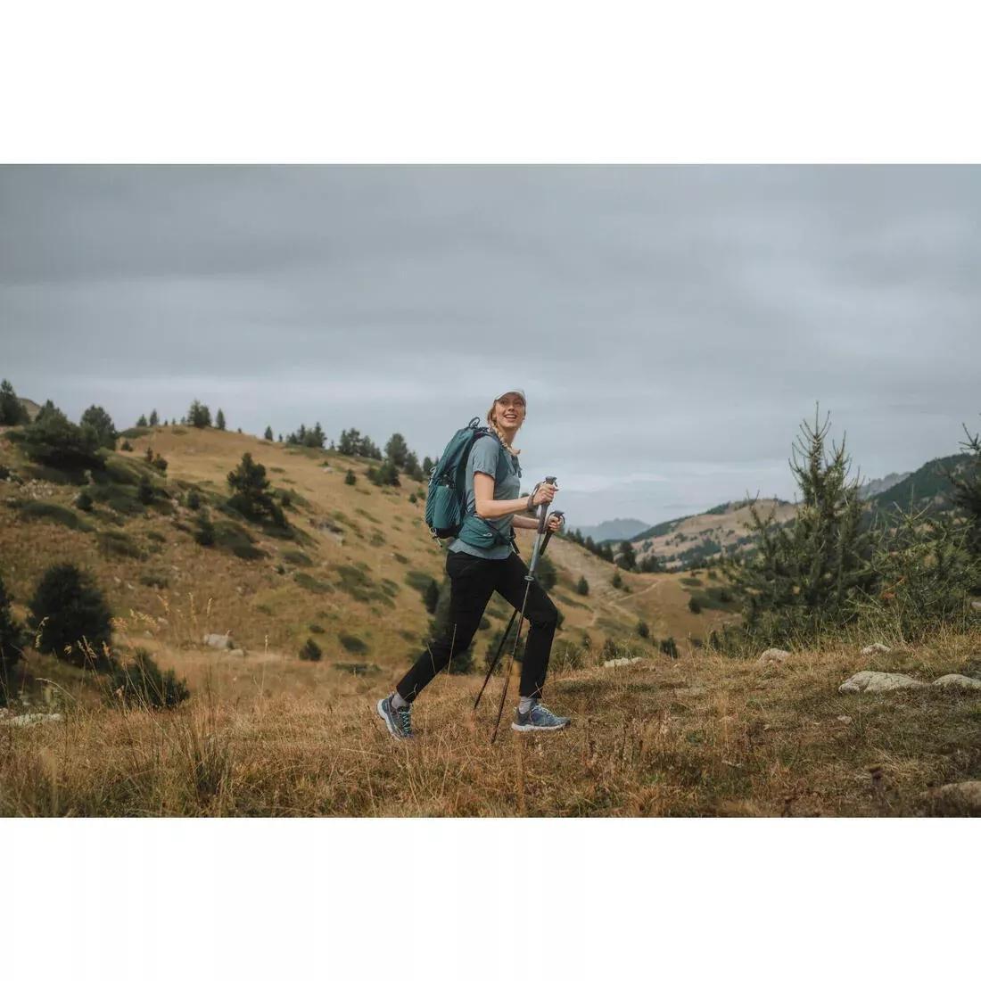 Women Mountain Walking Trousers - MH500, Khaki, No Color, large image number 9