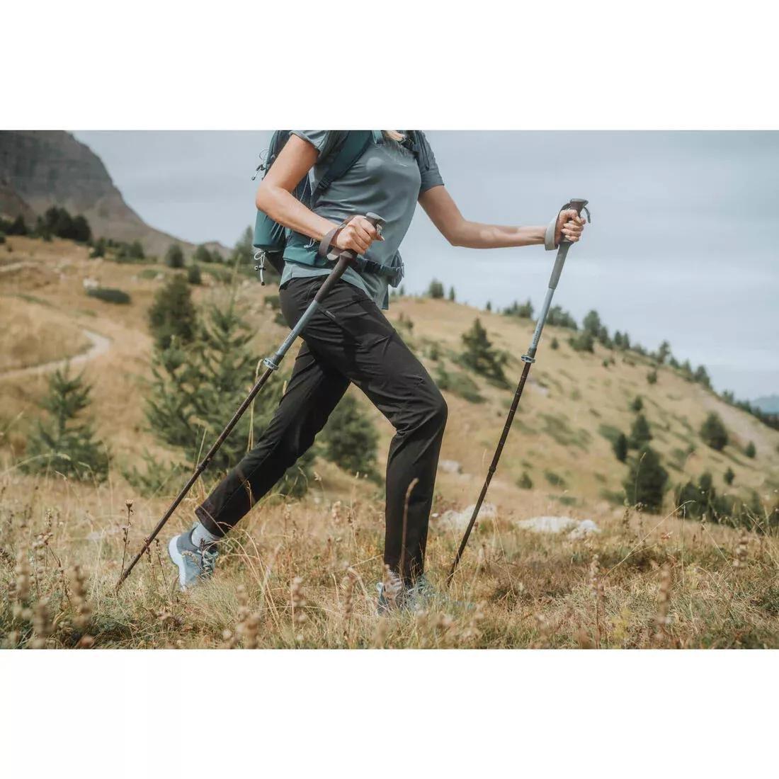 Women Mountain Walking Trousers - MH500, Khaki, No Color, large image number 10