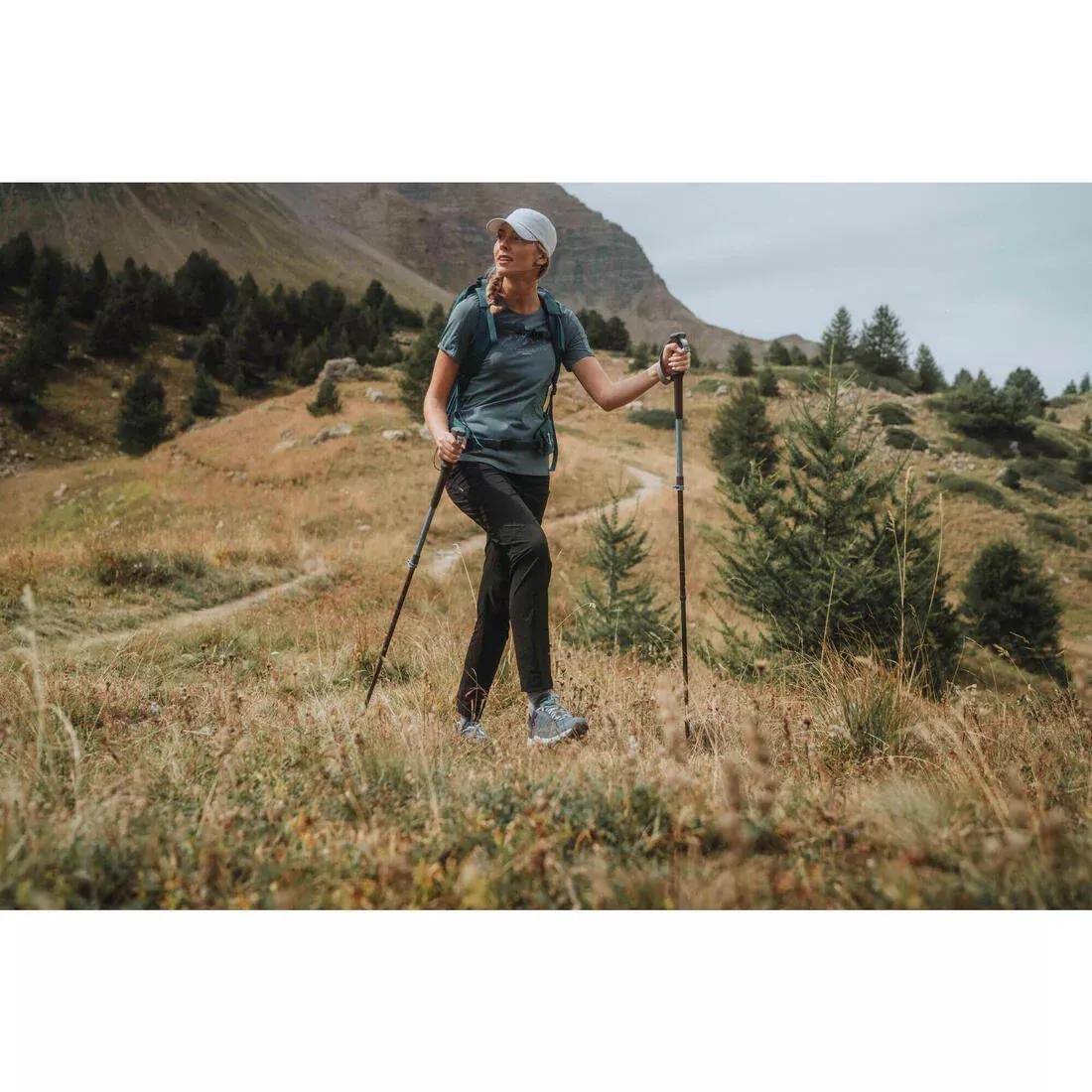 Women Mountain Walking Trousers - MH500, Khaki, No Color, large image number 11