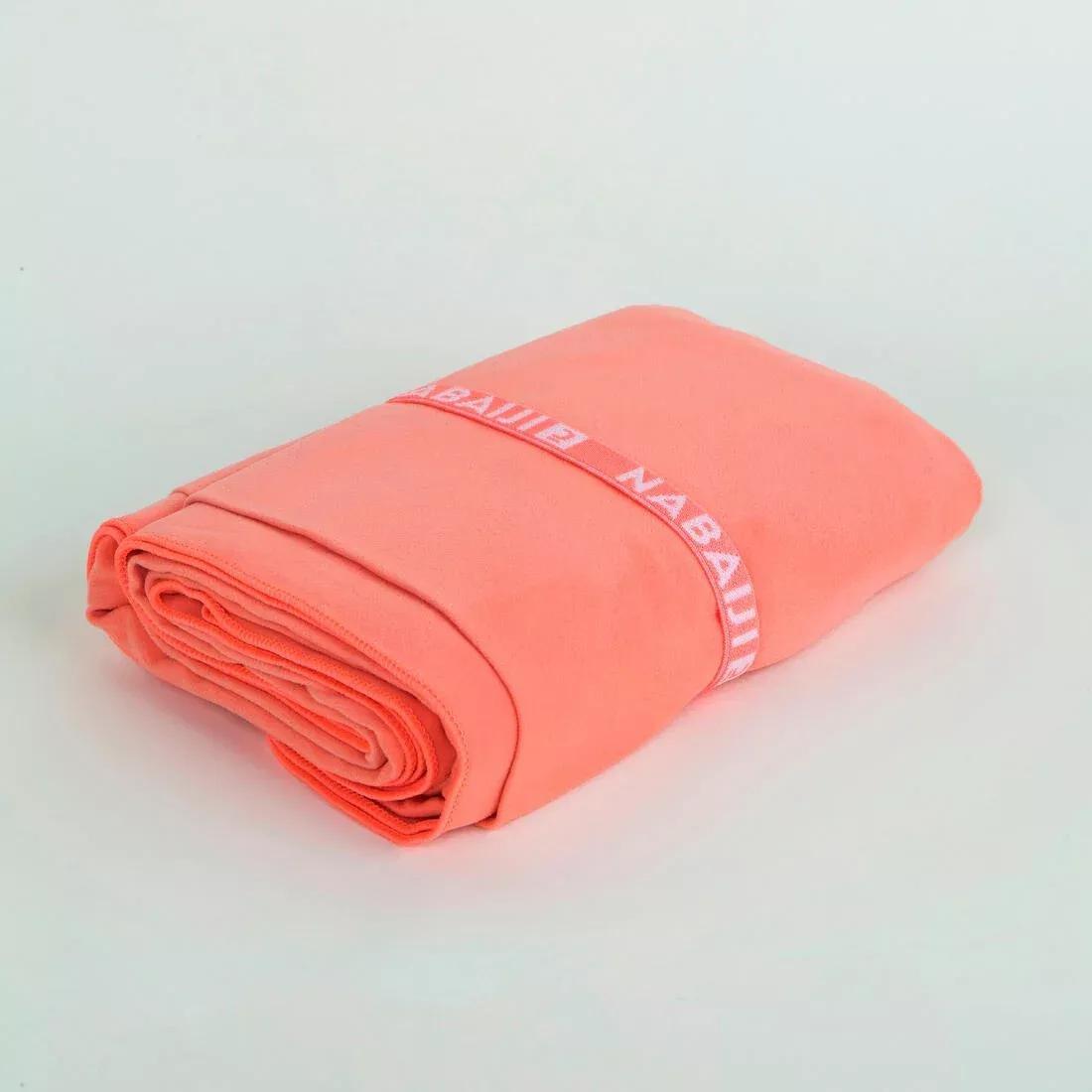 Swimming Microfibre Towel - Size XL 110 x 175 cm, Black, No Color, large image number 9