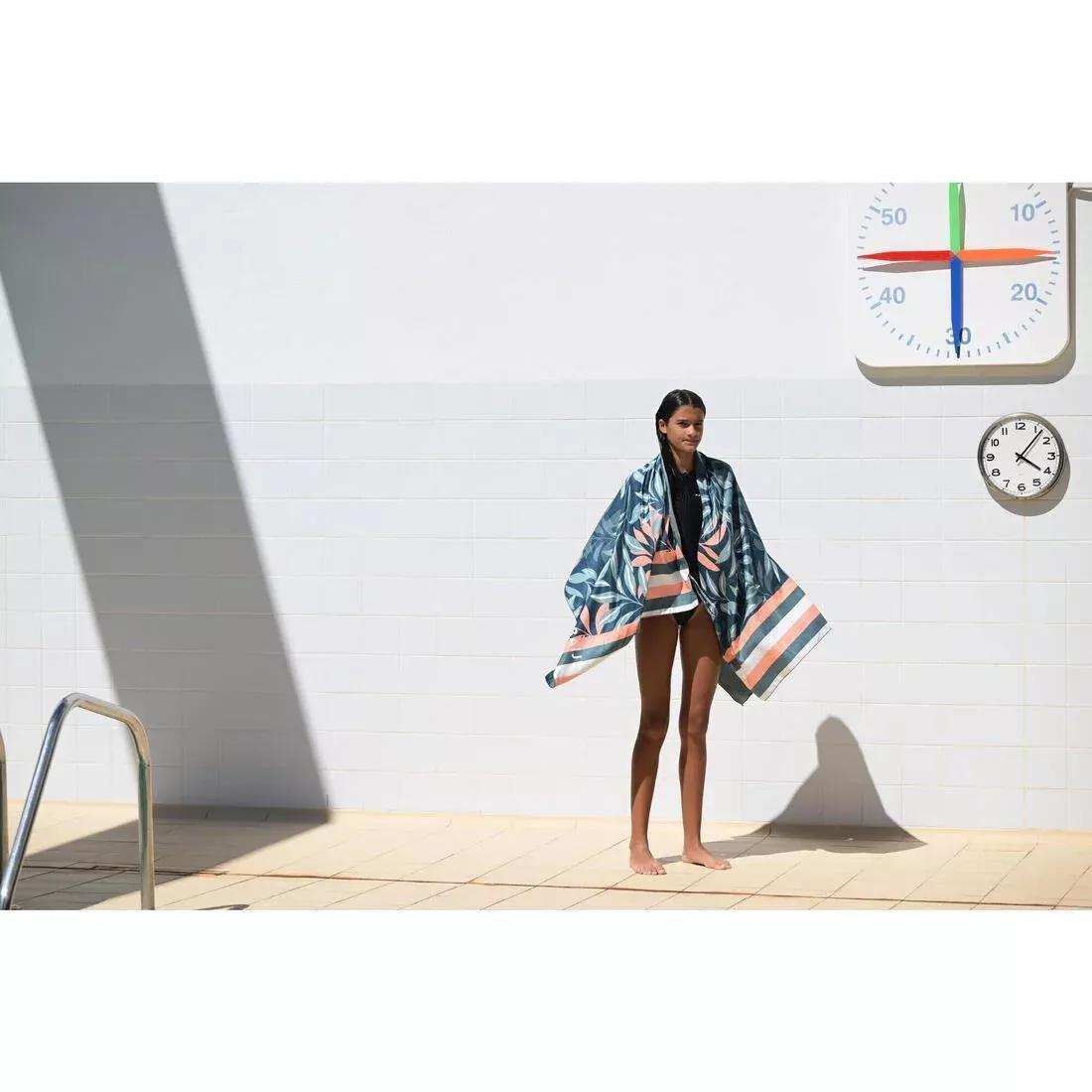 Microfibre Swimming Towel - Size XL 110 x 175 cm - Print, Orange, No Color, large image number 10