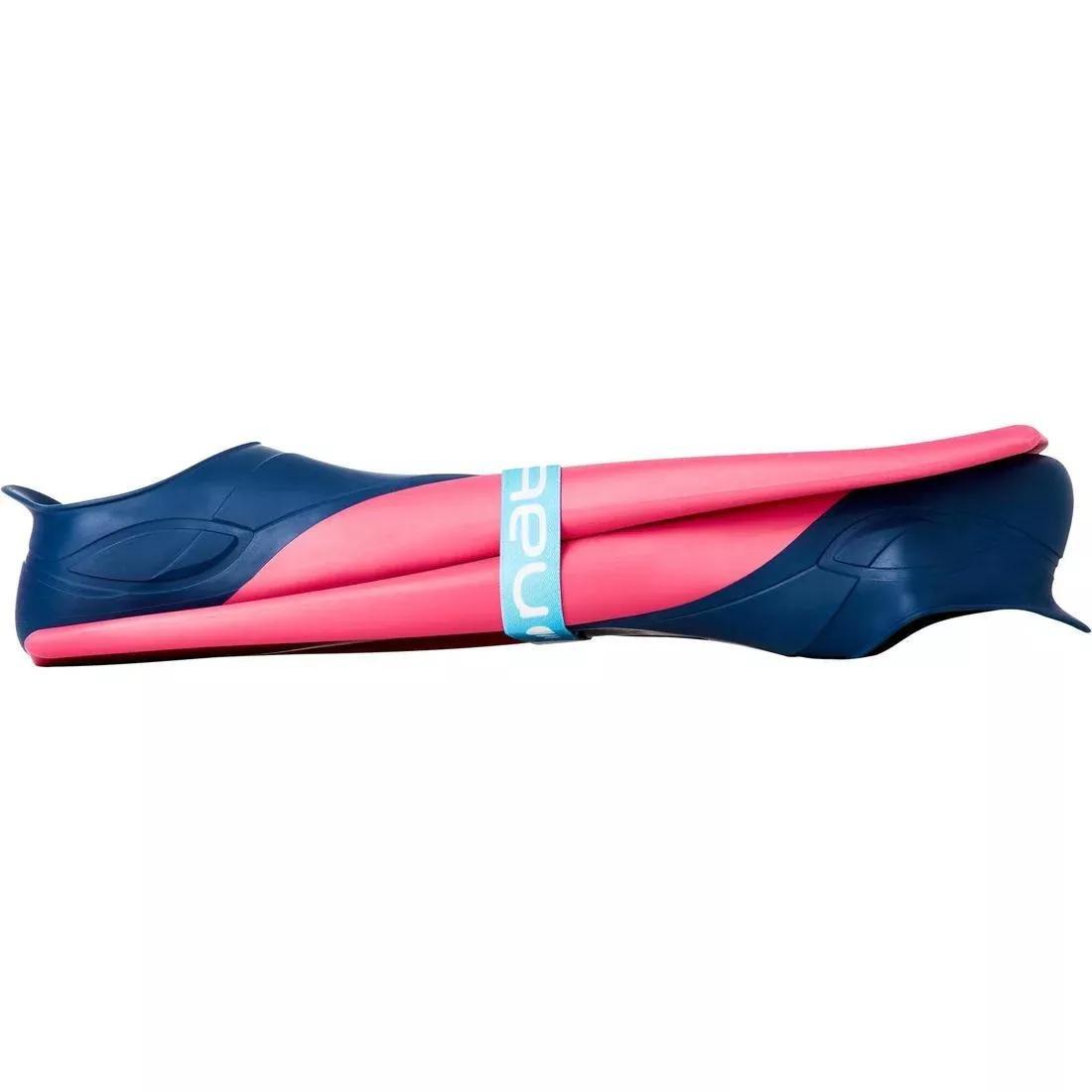 POMELO PINK Swimming Fins Trainfins 500, No Color, medium