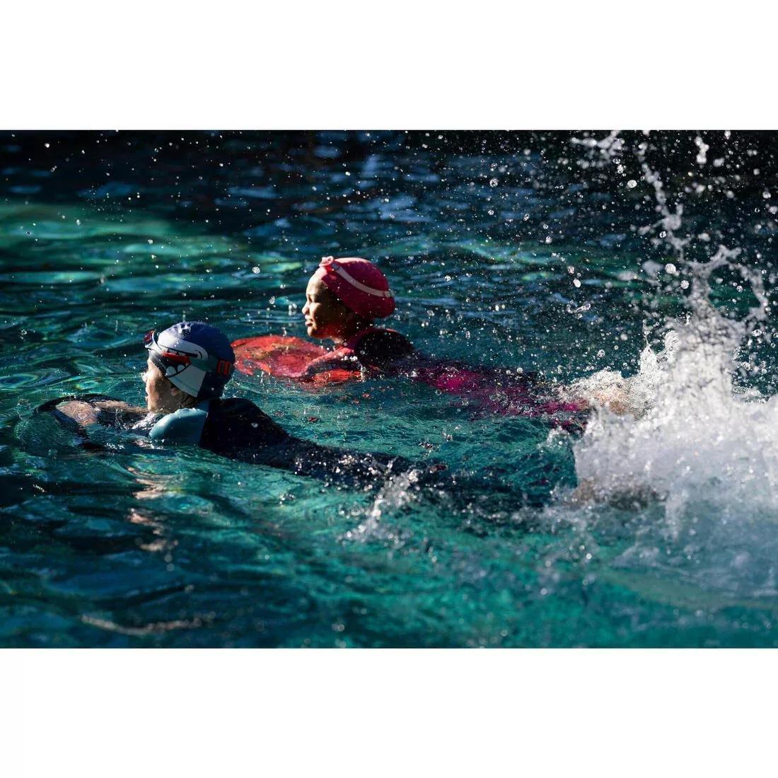 PRUSSIAN BLUE Coated mesh swim cap - Printed fabric - Size S - Shark, No Color, large image number 5