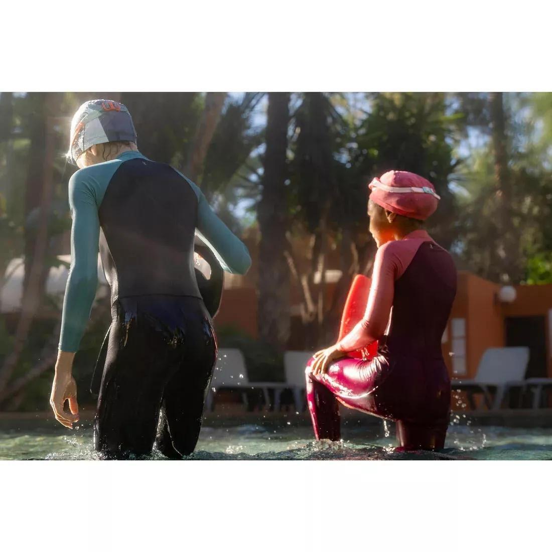 PRUSSIAN BLUE Coated mesh swim cap - Printed fabric - Size S - Shark, No Color, large image number 7