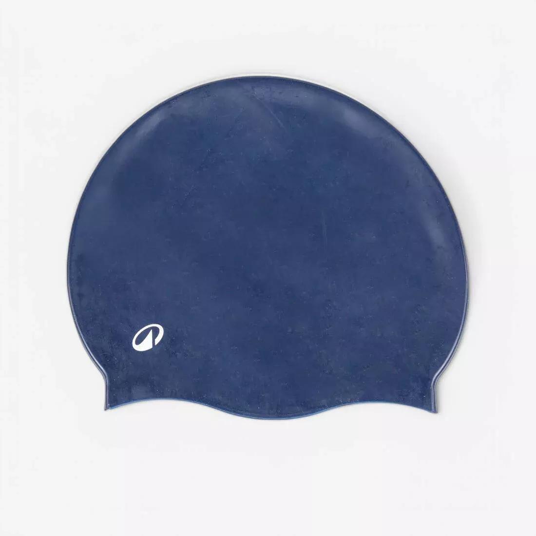 SMOKED BLACK Silicone Swim Cap, No Color, large image number 1
