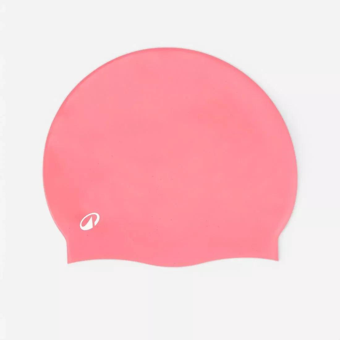 SMOKED BLACK Silicone Swim Cap, No Color, large image number 5