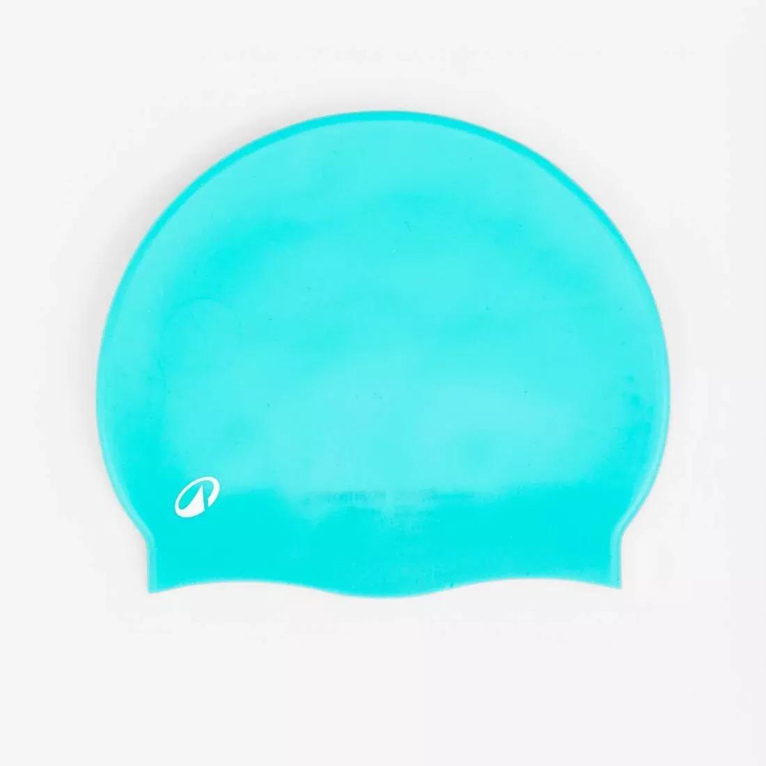 SMOKED BLACK Silicone Swim Cap, No Color, large image number 6