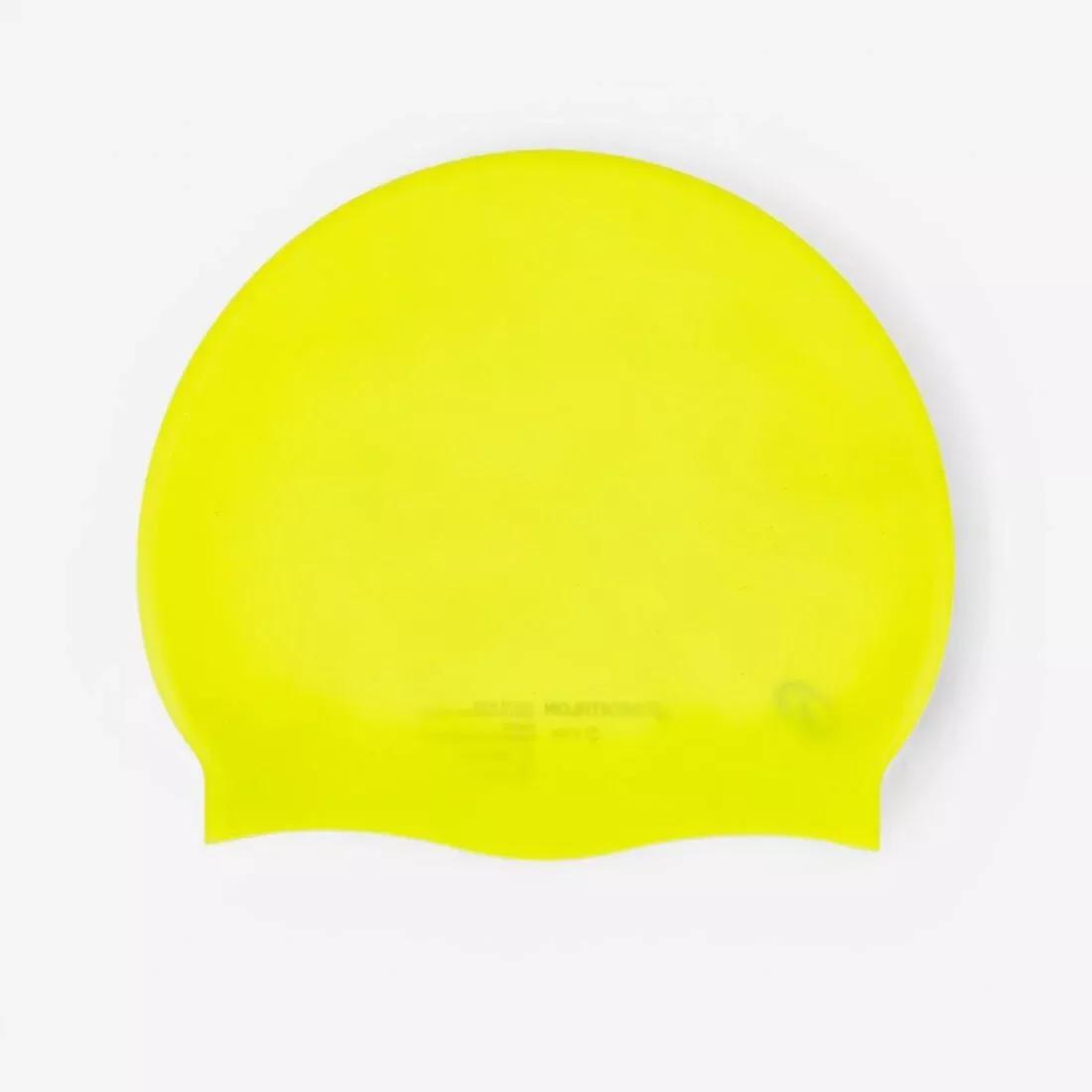 SMOKED BLACK Silicone Swim Cap, No Color, large image number 9