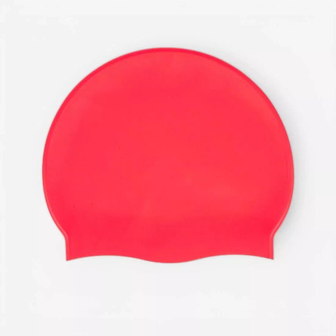 PASSION RED Silicone Swim Cap, No Color, large image number 0