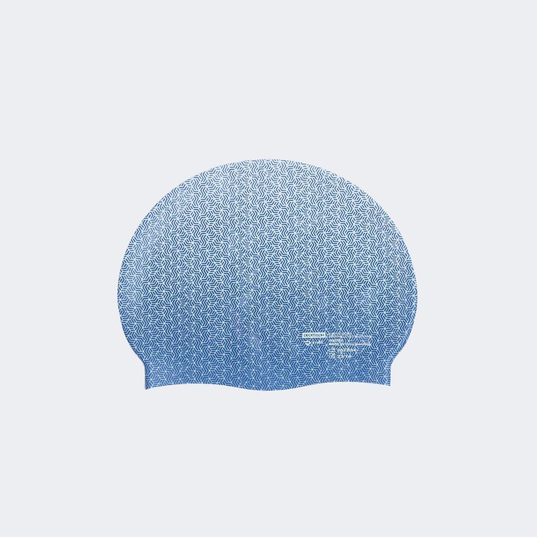 MUSTARD YELLOW SILICONE SWIM CAP - PRINT ALG, No Color, large image number 2