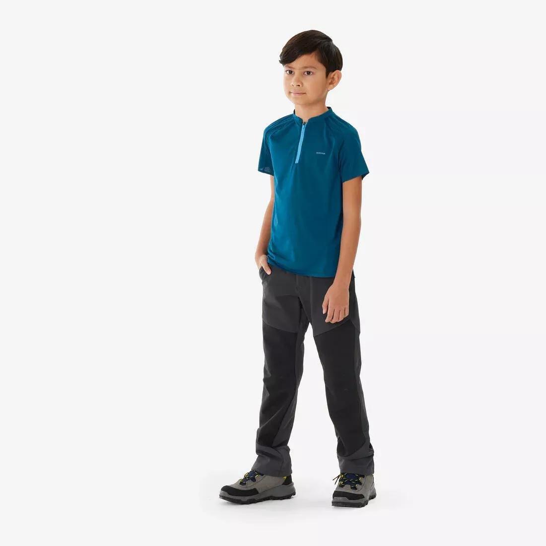 Kids Unisex Hiking T-Shirt - MH900 7-15 Years - Twin, Blue, No Color, medium