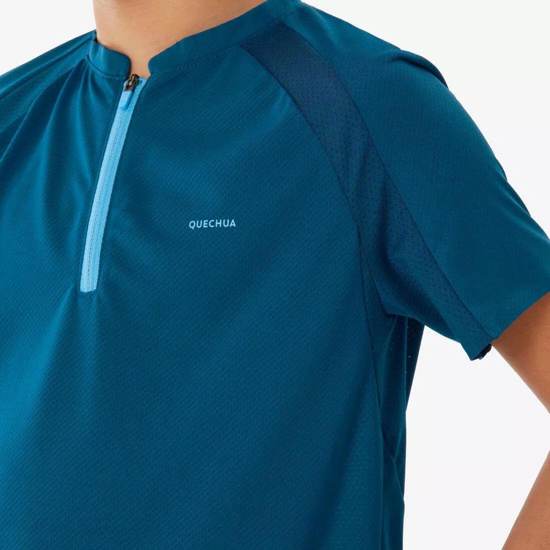 Kids Unisex Hiking T-Shirt - MH900 7-15 Years - Twin, Blue, No Color, large image number 5