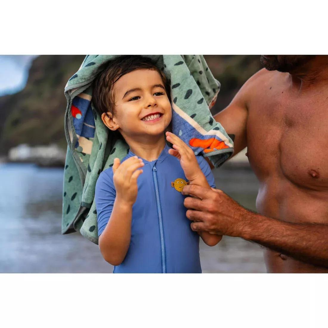 Kids Swimming Short Sleeve And Short Leg Suit, Pink, No Color, large image number 4