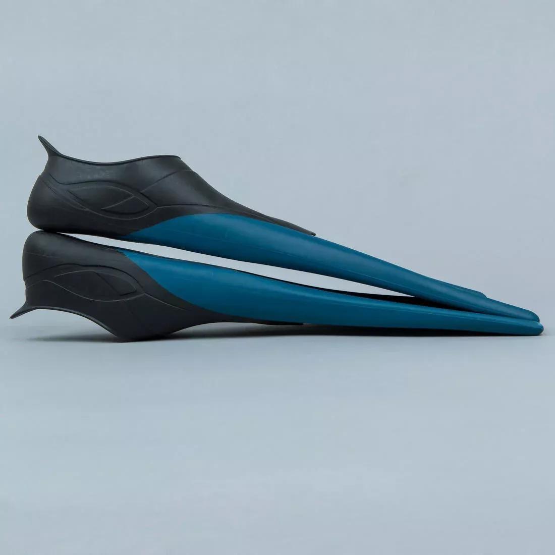 PRUSSIAN BLUE Swimming Fins Trainfins 500, No Color, large image number 3