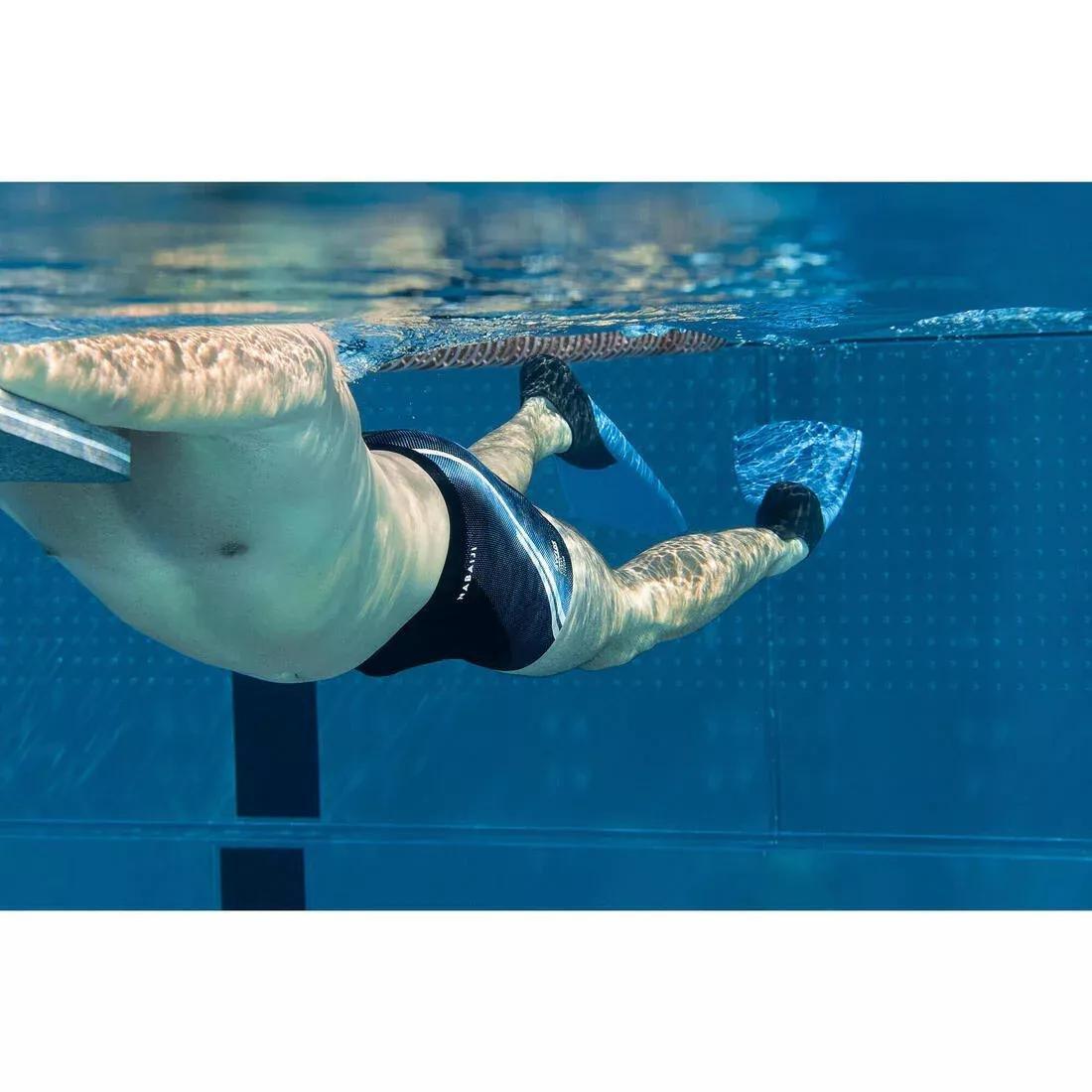 PRUSSIAN BLUE Swimming Fins Trainfins 500, No Color, large image number 5