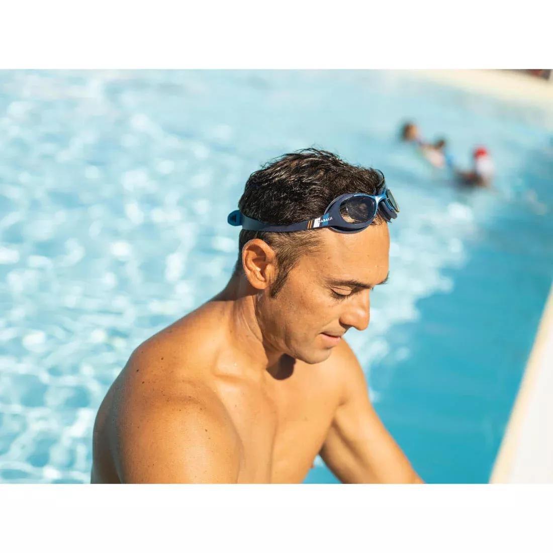 SMOKED BLACK Swimming goggles XBASE - Clear lenses - One size, No Color, large image number 5