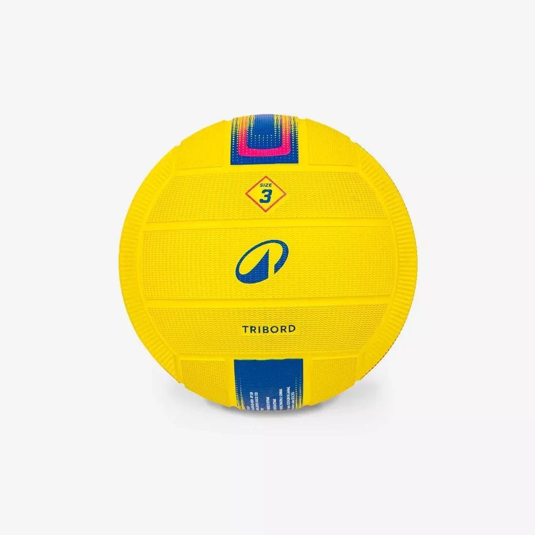 Water Polo Ball Size 3, Yellow, No Color, medium