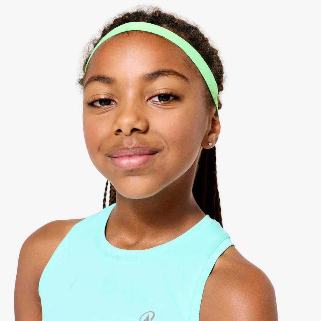 Kids Girls Multisports Thin Headbands - Twin-Pack, Pink, No Color, large image number 2