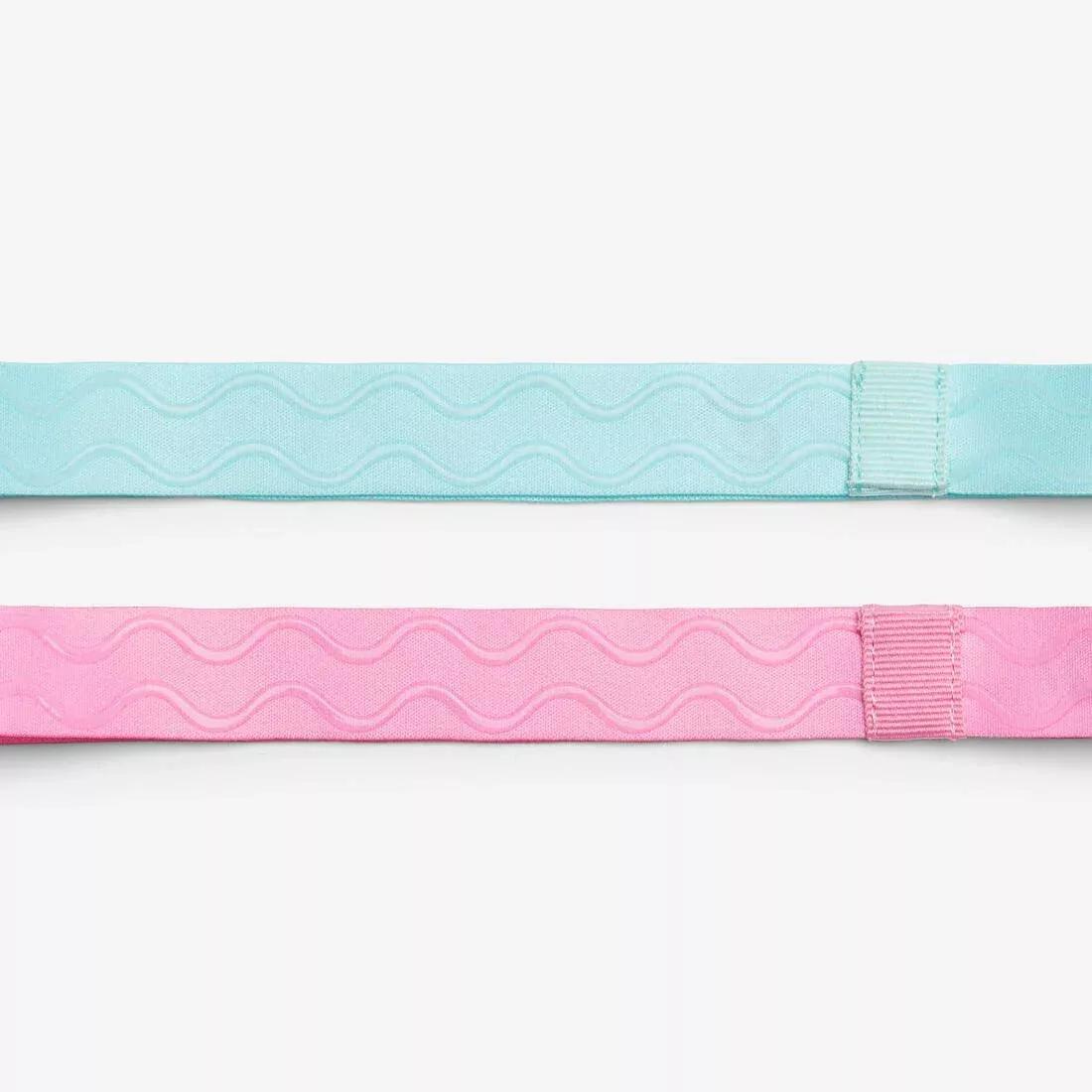 Kids Girls Multisports Thin Headbands - Twin-Pack, Pink, No Color, large image number 4