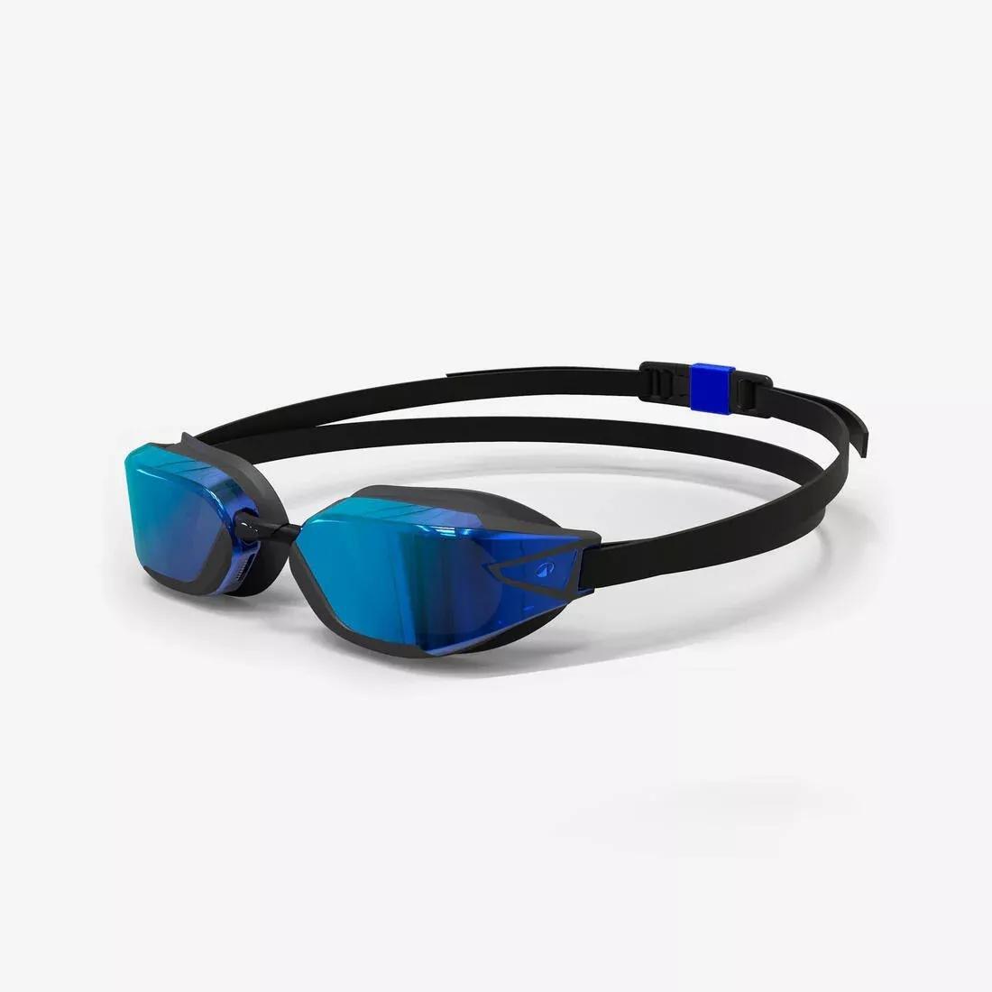SMOKED BLACK Swimming goggles One Size Fits All - Bfast black mirror orange fire, No Color, medium