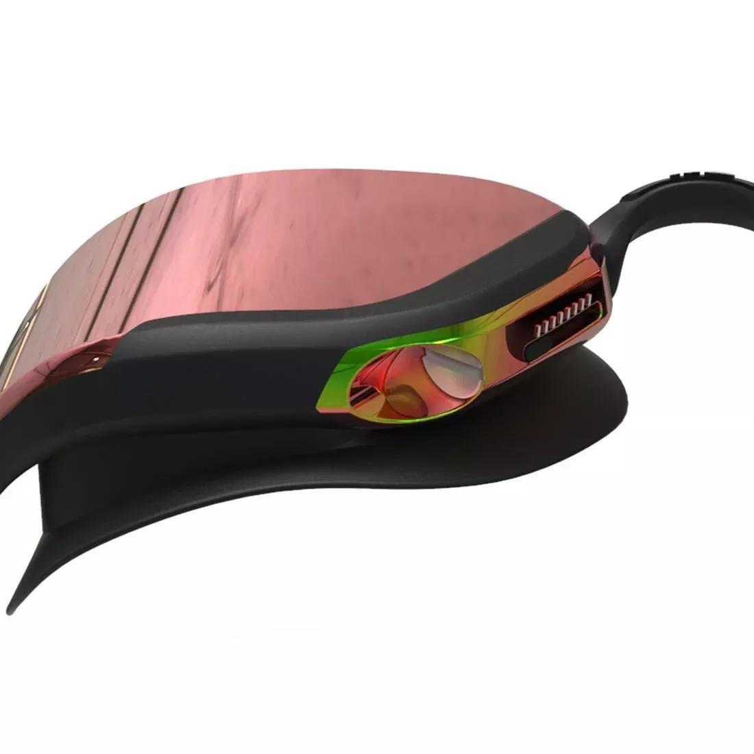 SMOKED BLACK Swimming goggles One Size Fits All - Bfast black mirror orange fire, No Color, large image number 9