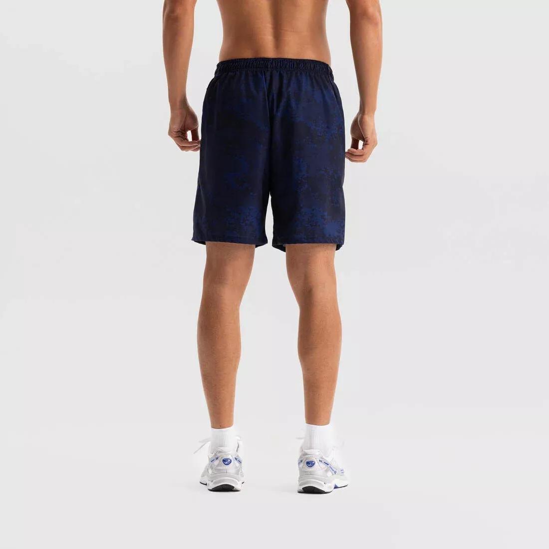 Fitness Shorts With Zip Pockets, Navy, No Color, large image number 4