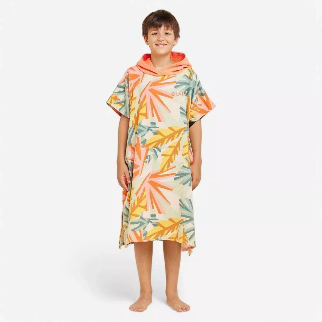 PURPLE Kids' Surfing Poncho 135 to 160 cm - 550 Mood, No Color, large image number 1