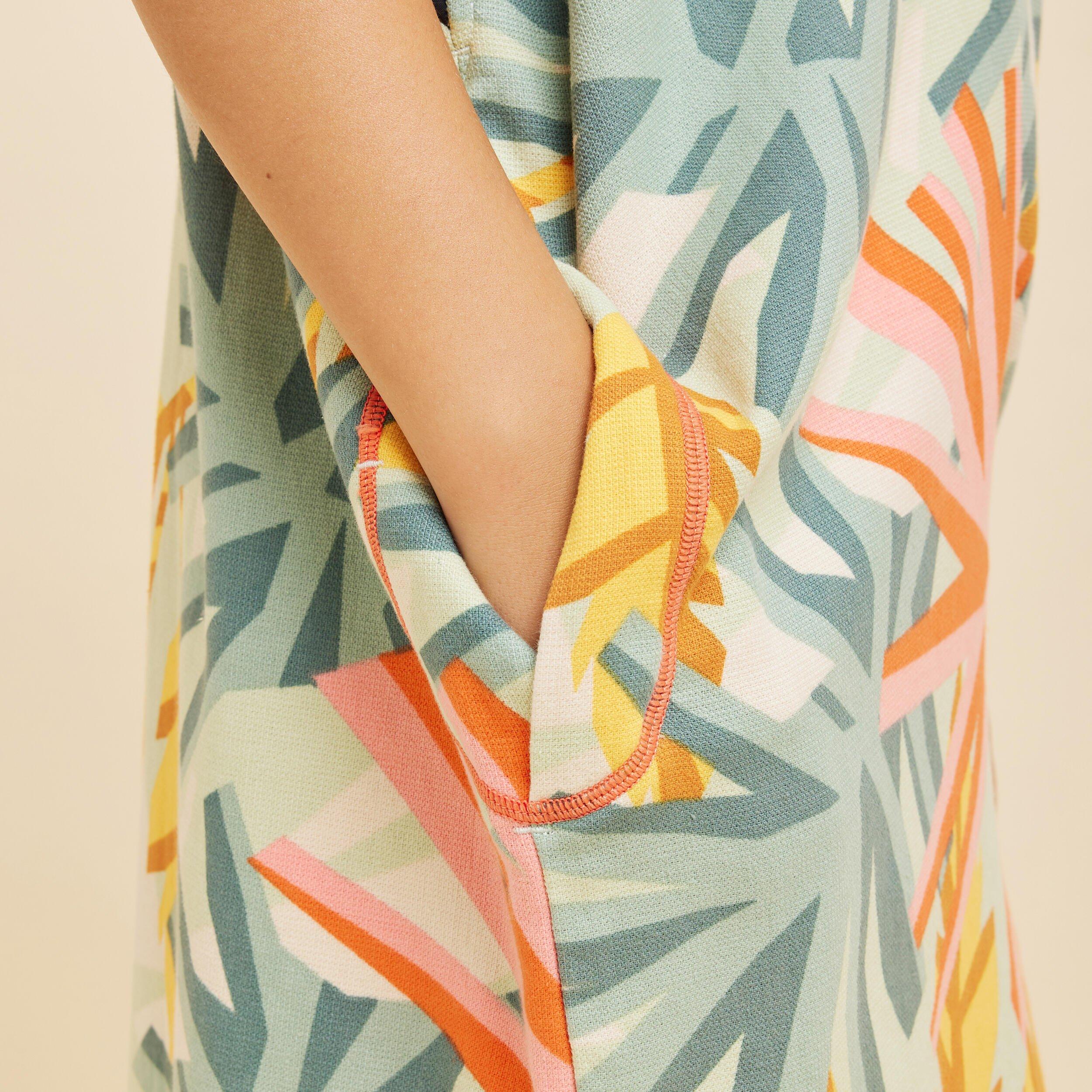 Kids Girls Surfing Poncho 135 To 160 Cm - 550 Mood, Pink, No Color, large image number 4